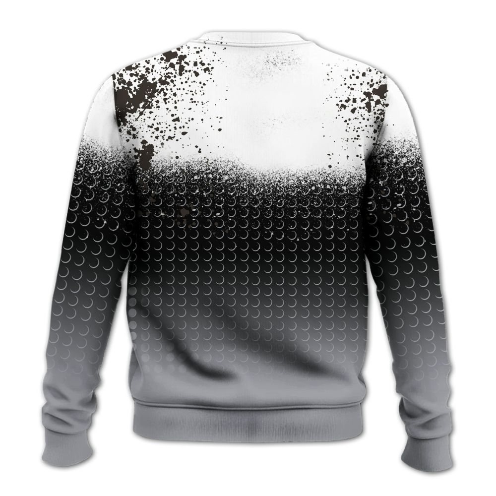 Sweatshirt To Match Baroque Brown 12s - Halftone Time Is Money All Over Print