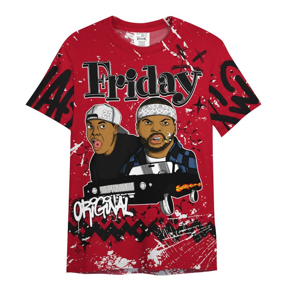 Shirt To Match Air Griffey Max Black Red Navy Blue 1s - Friday Sneaker Crayon All Over Print