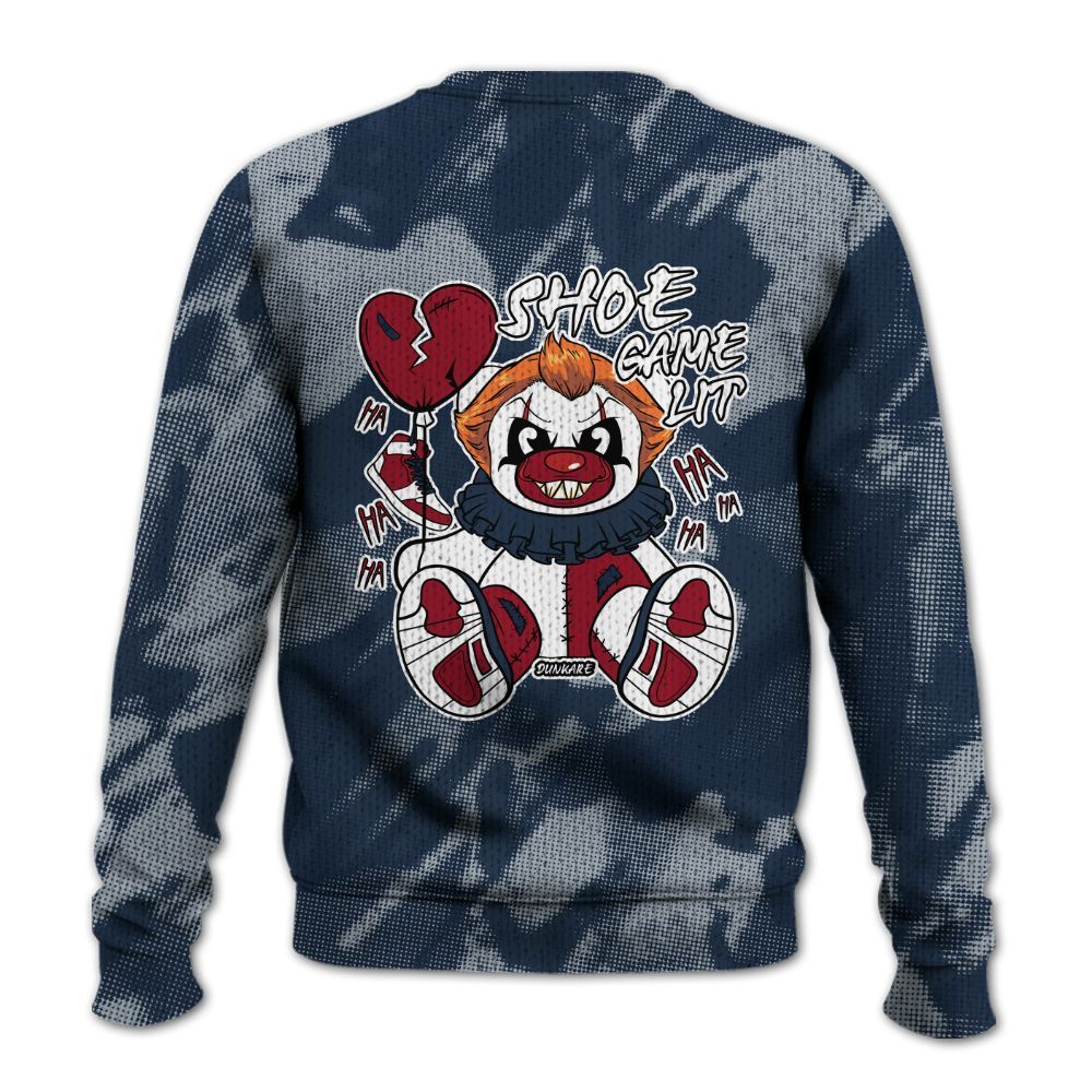 Knitted Sweater To Match Retro Olympic 6s - Shoe Game Bear Abstract Halftone