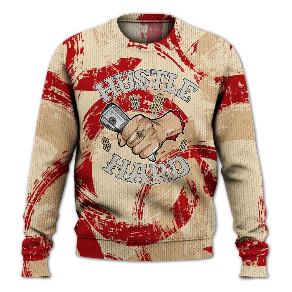 Knitted Sweater To Match Dunk Low Strawberry Waffle - Hustles Hard! Splash