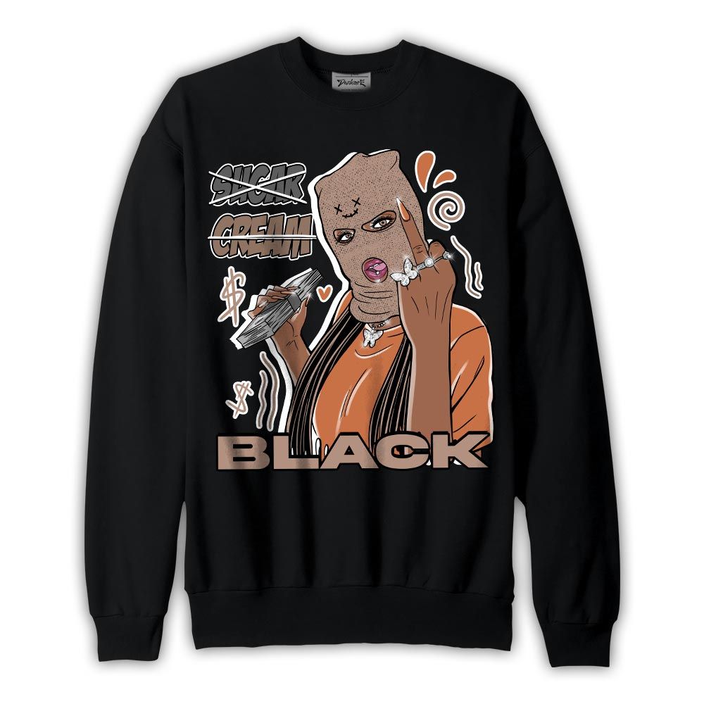 Sweatshirt To match OG Latte 1s Sweatshirt - Black Sugarcream Unique Graphic