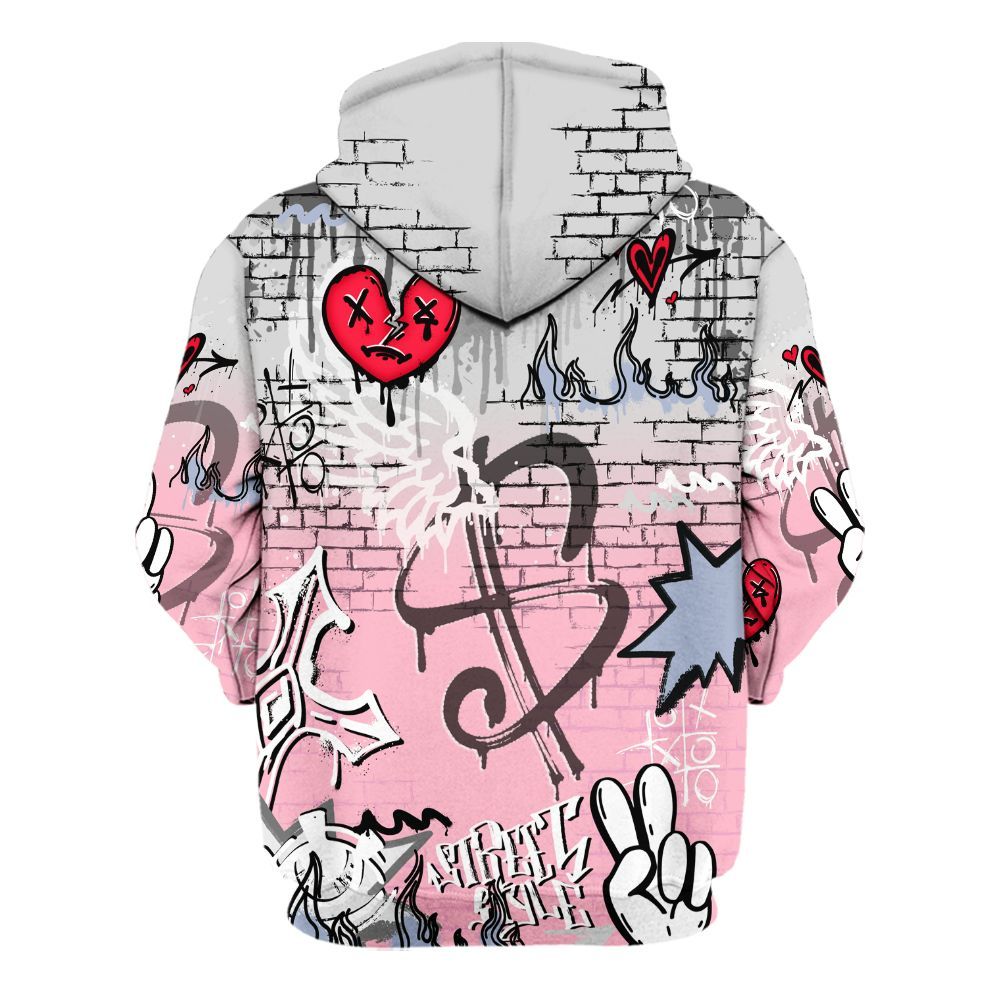 Hoodie To Match Retro 35th Anniversary 5s - Been Dif2erent Drip Graffiti All Over Print