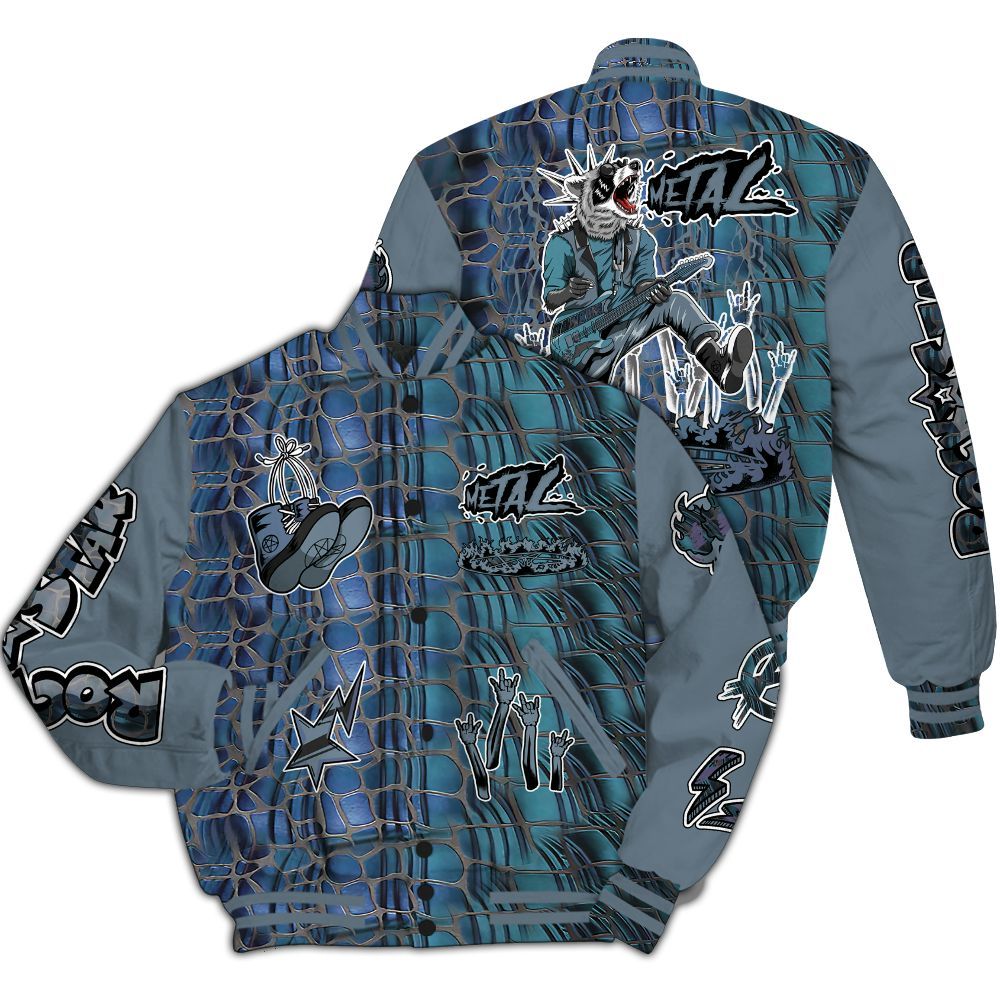Varsity Jacket To Match Air Foamposite Kazuya Mishima - Punk Rock Raccoon All Over Print