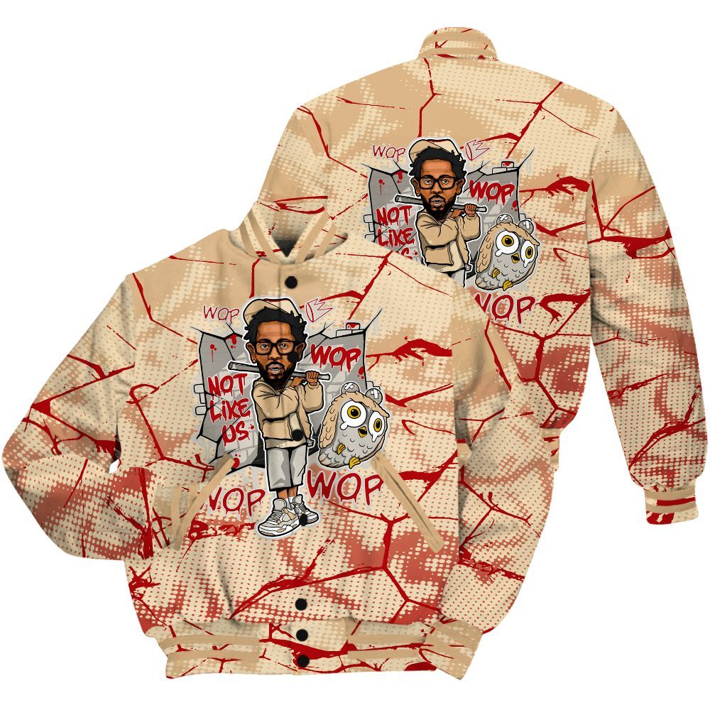 Varsity Jacket To Match Dunk Low Strawberry Waffle Shirt - None Like ComptonCity Graphic Crack All Over Print