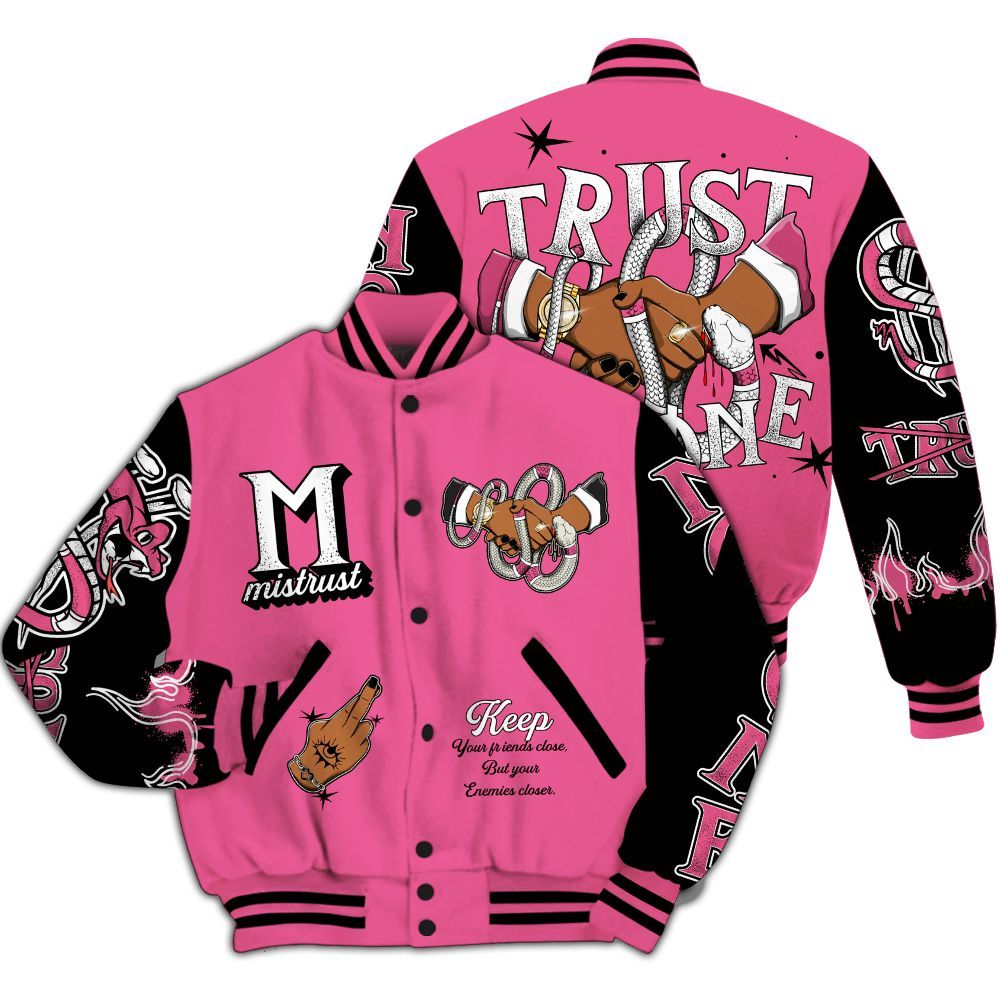 Varsity Jacket To Match Air Max SNDR Hyper Pink - Trust No One Snake-Bite Street Style All Over Print