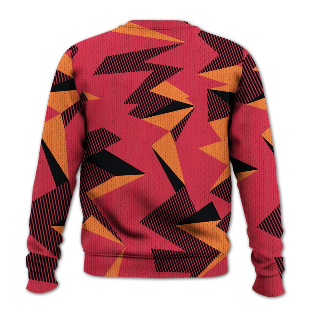 Knitted Sweater To Match Air Max Portal Bright Ceramic - Geometric Camouflage Pattern