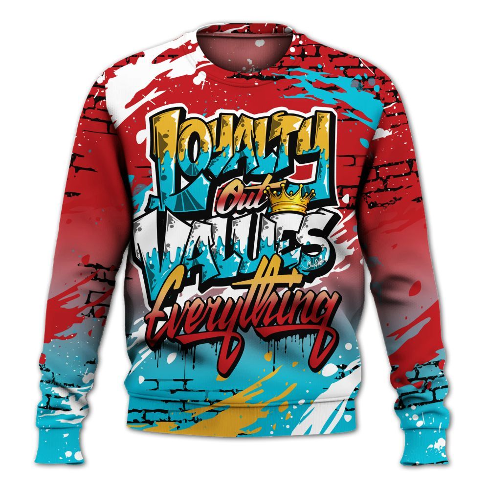 Sweatshirt To Match Dunk Low Fruity Pebbles - Values Of Loyalty Drip All Over Print
