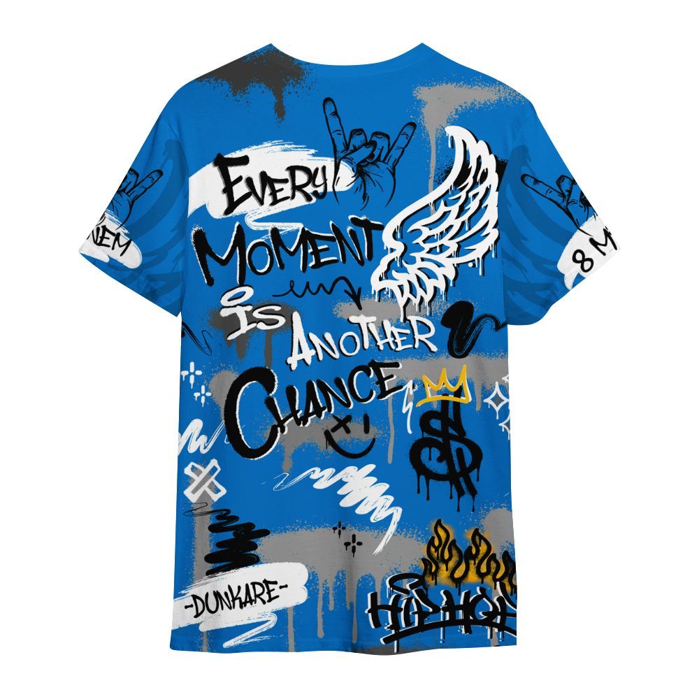 Shirt To Match Blueberry 12s - 8Mile Movie Graffiti All Over Print