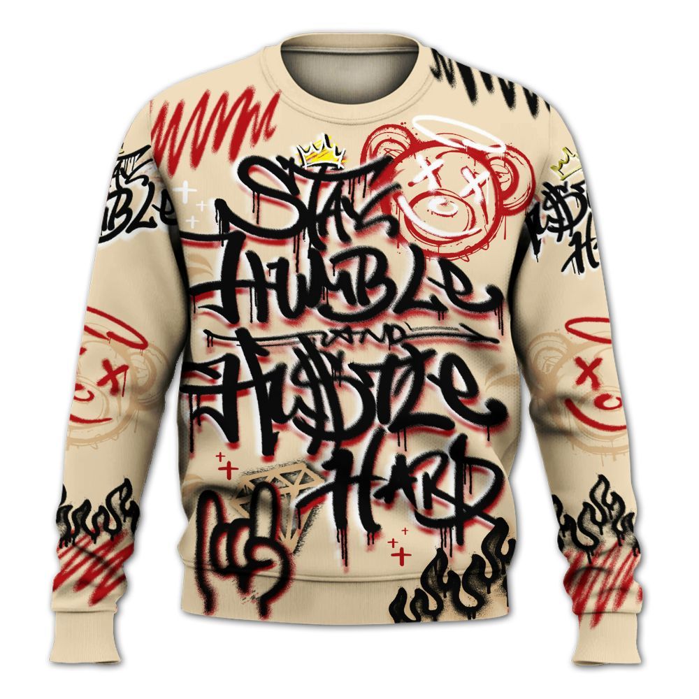 Sweatshirt To Match Dunk Low Strawberry Waffle - Humble Drip Streetwear Graffity All Over Print