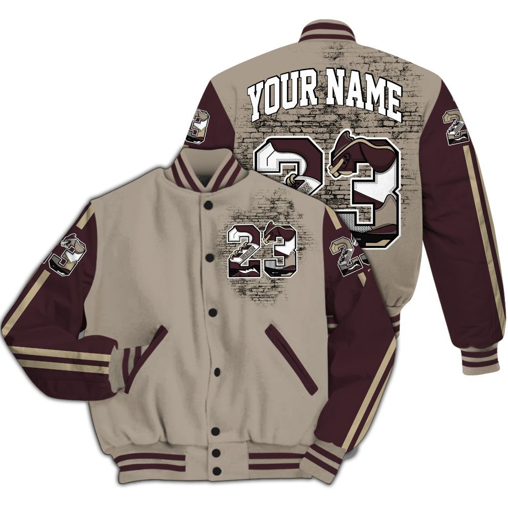 Varsity Jacket To Match AMM Retro Phantom 4s - Custom Name Number 23 5s All Over Print