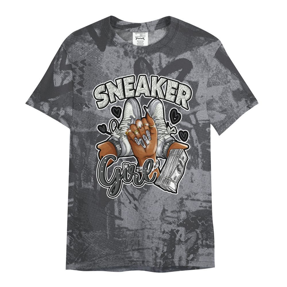 Shirt To Match Fear 4s - Sneakerz Girlz Heart Grunge All Over Print