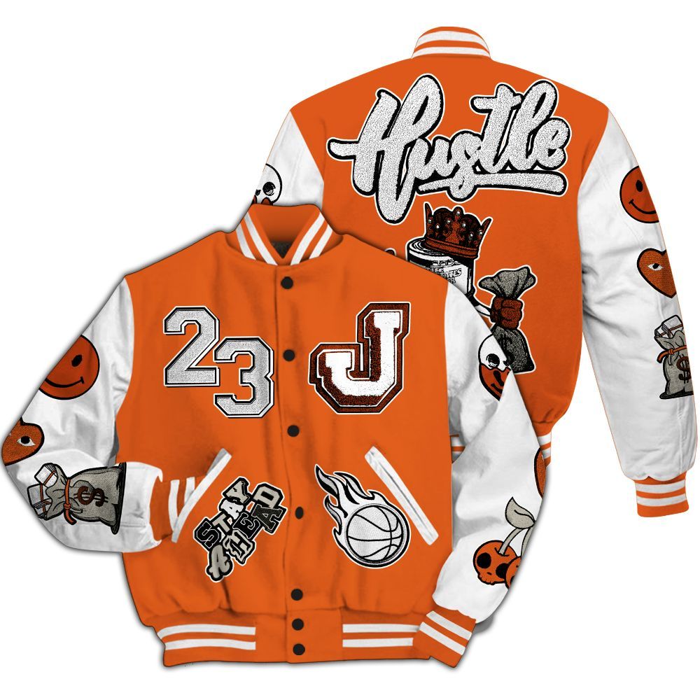Varsity Jacket To Match High OG Starfish 1s - Hustles Money Number 23 All Over Print