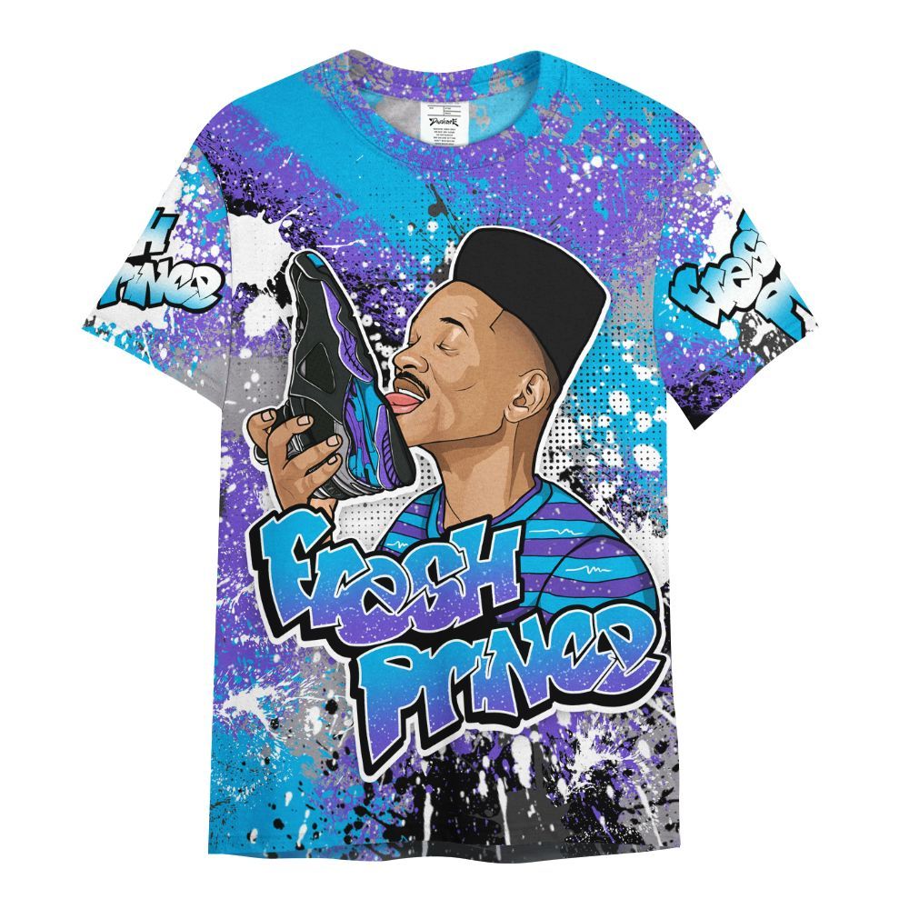 Shirt To Match Retro Aqua 8s - Fresh Sneaker Lick All Over Print