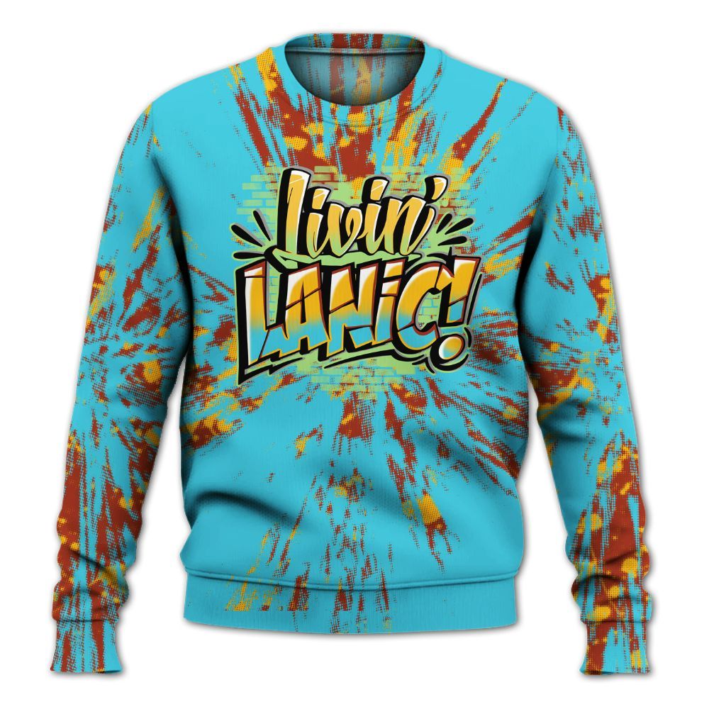 Sweatshirt To Match SB Dunk Di'Orr Greenwood - Living Large Graphic Luxury All Over Print
