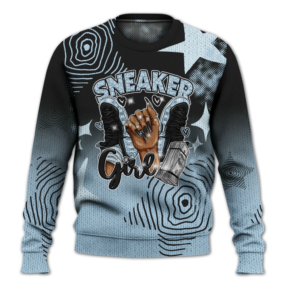 Sweater To Match Foamposite One Psychic Blue - Sneakerz Girlz Unique Starz Graphic