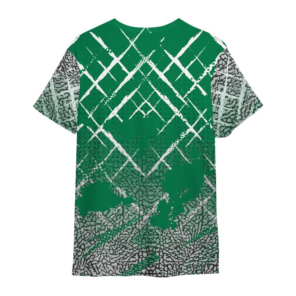Shirt To Match Pine Green 3s - Halftone Stand Business Dripping All Over Print