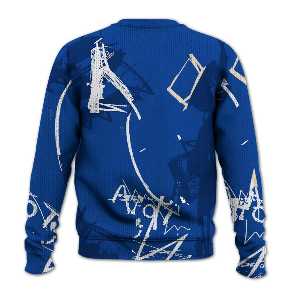 Knitted Sweater To Match Low Game Royal 1s - Seeya Skeleton Messyz