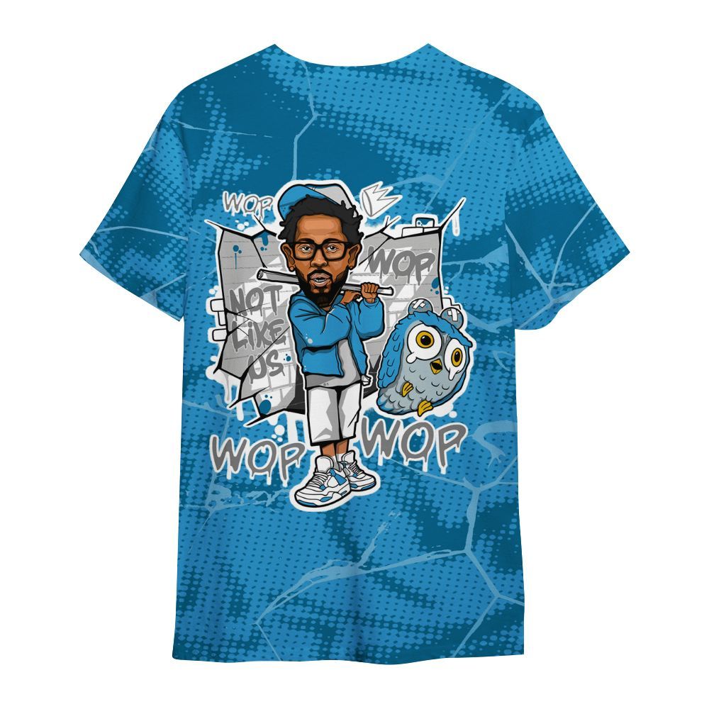 Shirt To Match Powder Blue 9s - None Like ComptonCity Graphic Crack All Over Print