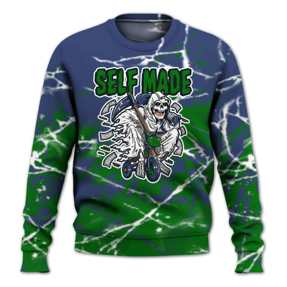 Sweatshirt To Match Midnight Navy 13s - Self Make Skeleton Profound All Over Print