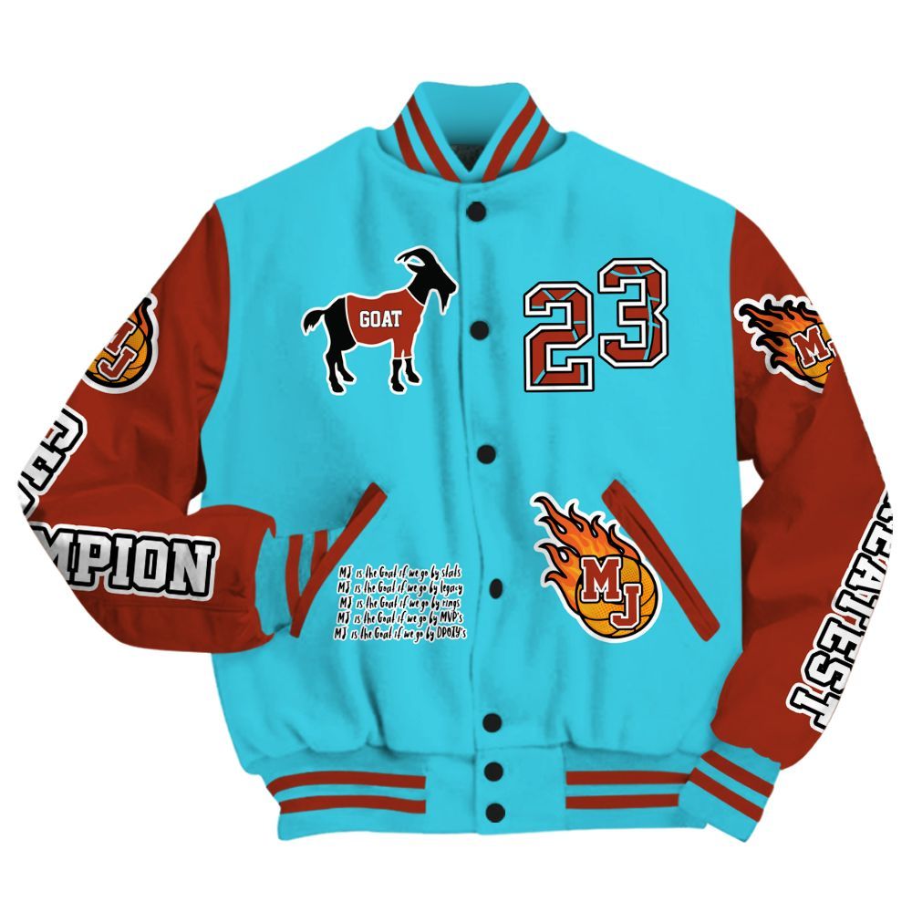 Varsity Jacket To Match SB Dunk Di'Orr Greenwood - 23 G.0.A.T Jump Up Basketball All Over Print