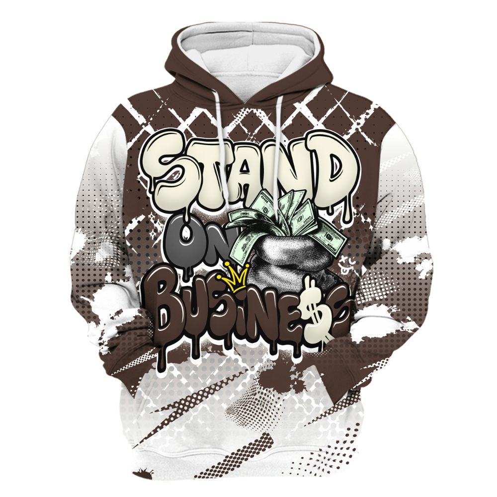 Hoodie To Match SoleFly Cafecito 12s - Halftone Stand Business Dripping All Over Print