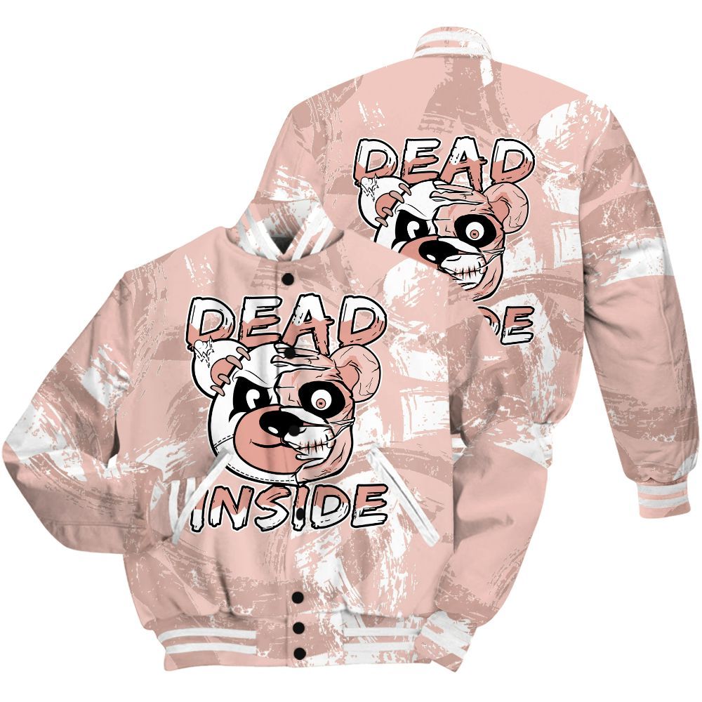 Varsity Jacket To Match Low Legend Pink 11s Shirt - Lifeless Bear Circle Slpash All Over Print