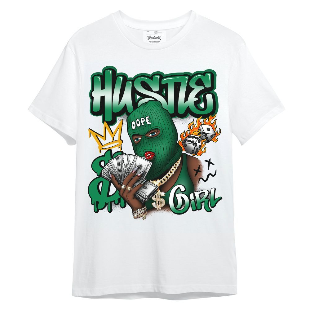 Shirt To Match Mid Lucky Green 1s - Money Hustles Girl Streetwear Unisex Shirt