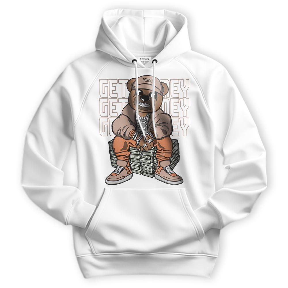 Sweatshirt To Match OG Latte 1s Hoodie - Get Money Bear Hoodie Unisex