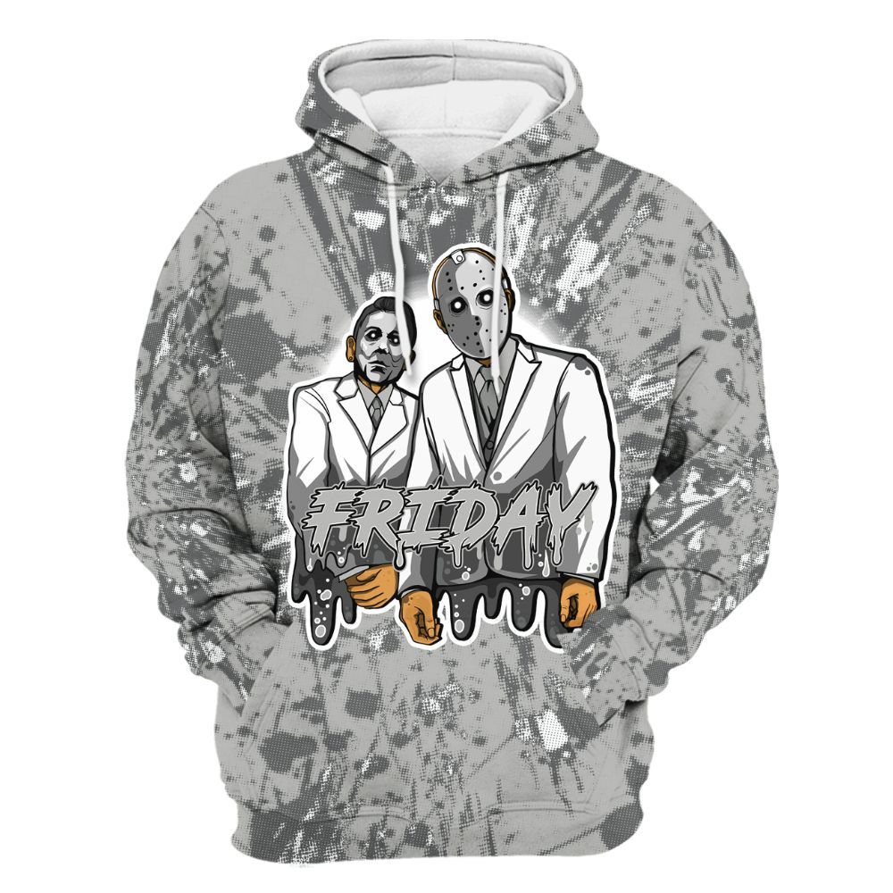Hoodie To Match Retro Wet Cement 4s - Friday Halloween Graphic Luxury All Over Print