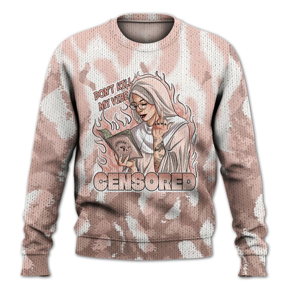 Knitted Sweater To Match Low Legend Pink 11s - Censoredz Burn