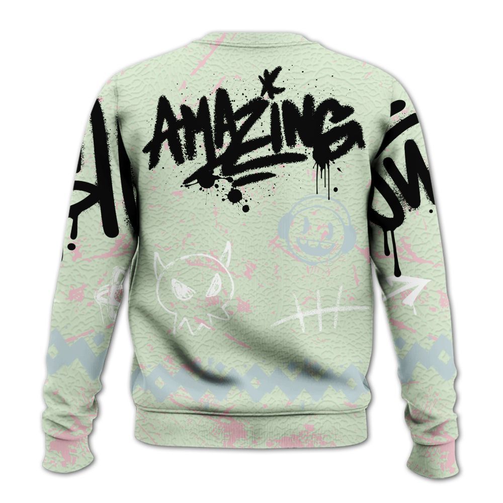 Sweatshirt To Match Spring Is In The Air 3s - Friday Sneaker Crayon All Over Print