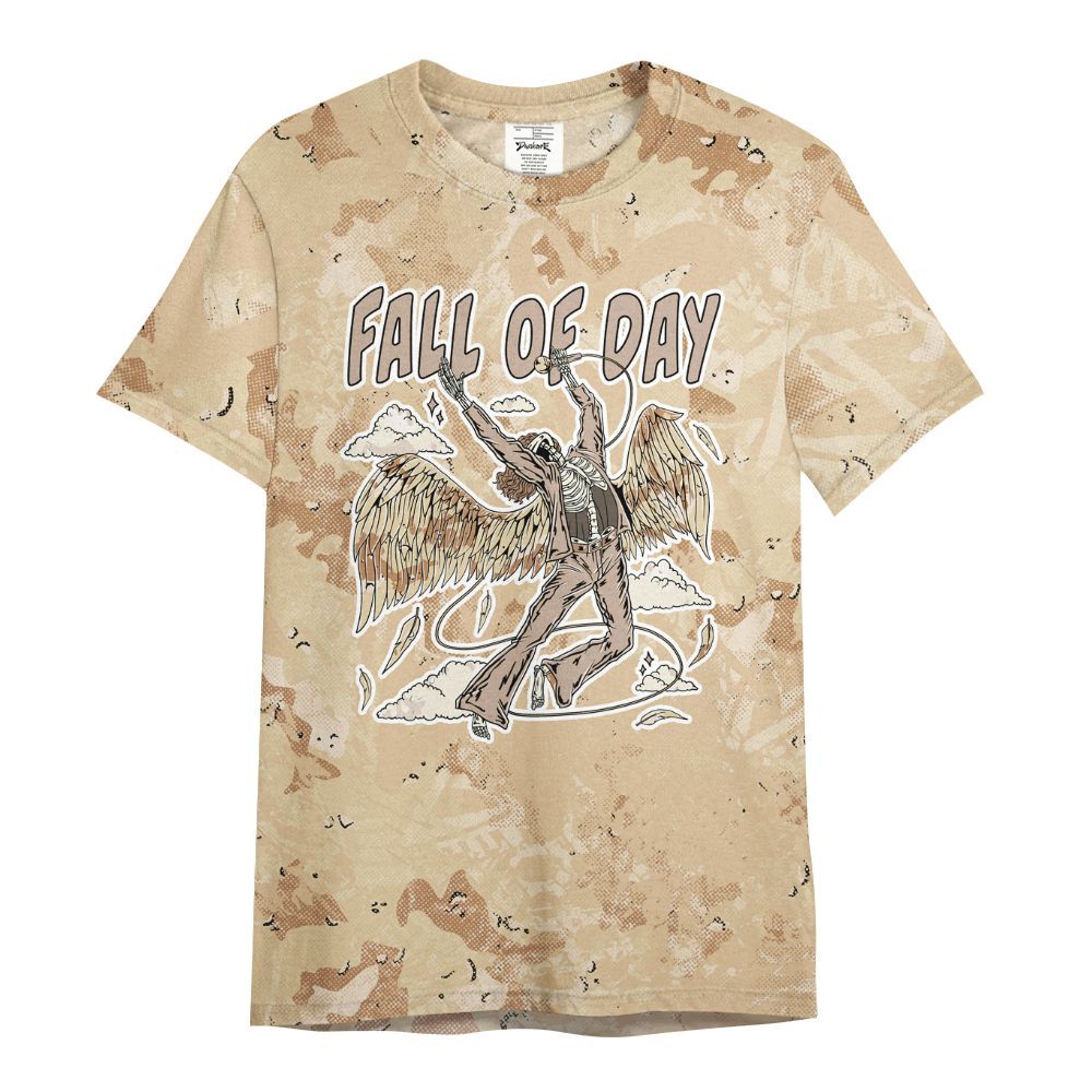 Shirt To Match Desert Camo 3s - Fall Of Days Skeleton Heart All Over Print
