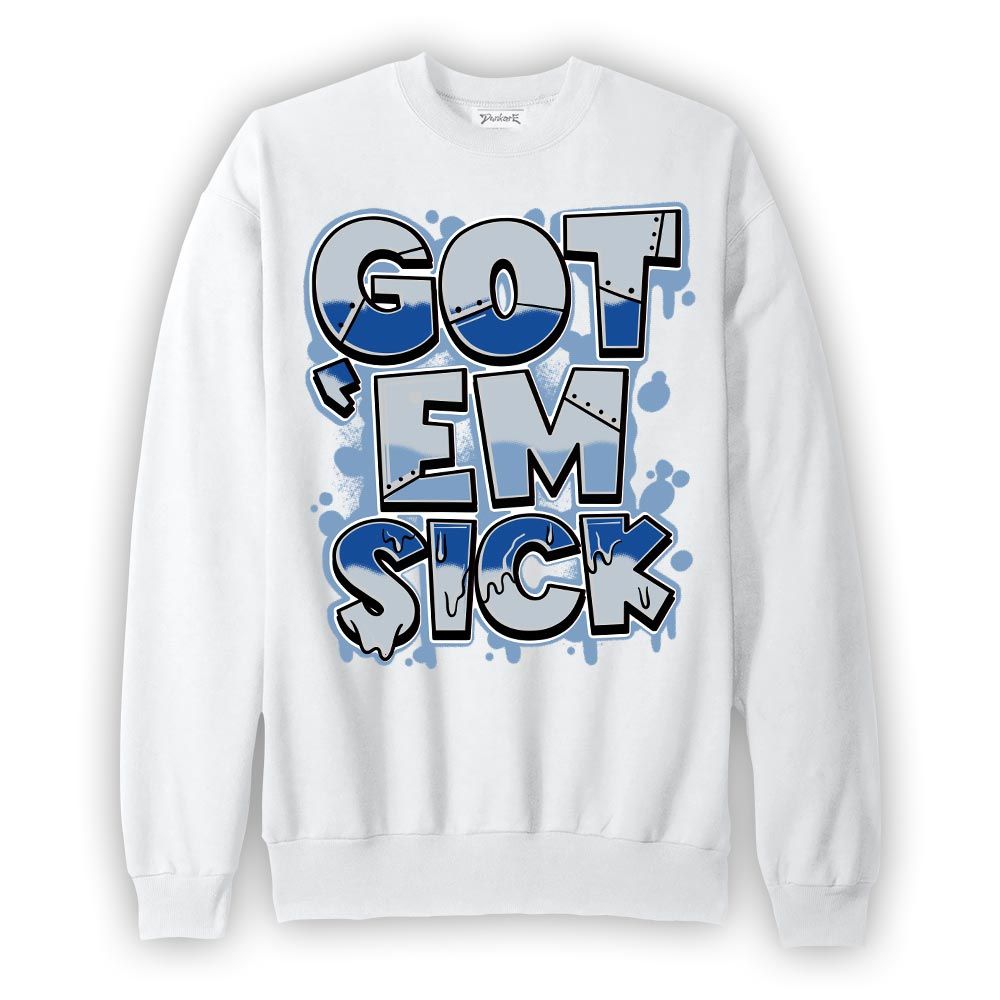 Sweatshirt To match Low Space Royal 11s Sweatshirt - Gotten 'Em Sick Graphic Graphic