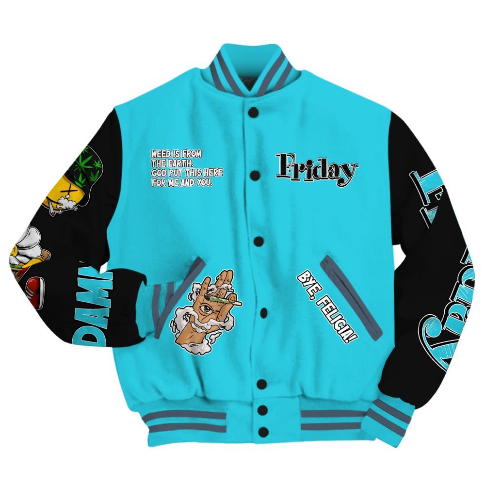 Varsity Jacket To Match Retro Gamma Blue 11s - Friday Sneaker Stress Style All Over Print
