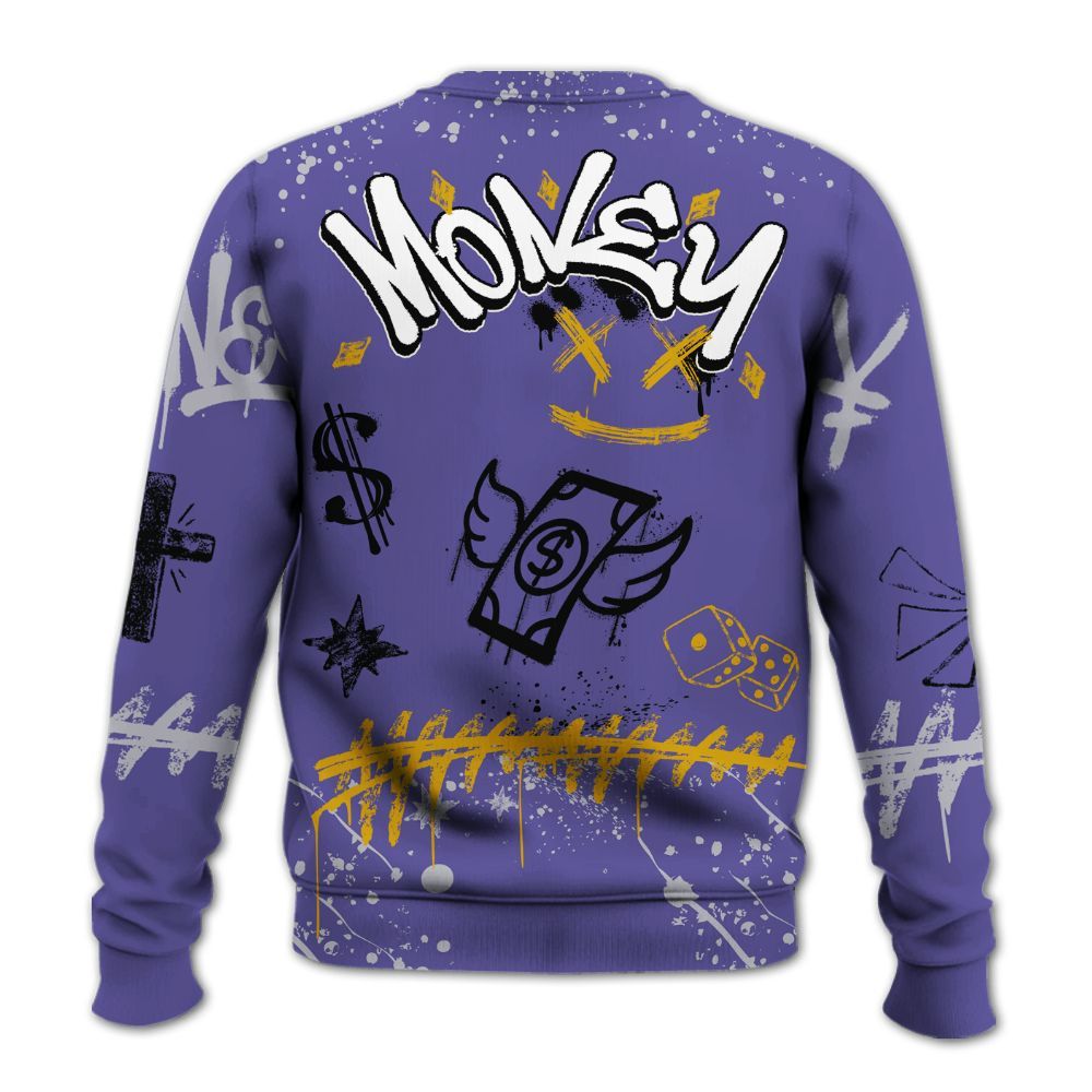 Sweatshirt To Match Lakeshow 4s - Everybody Paid In Full Crayon All Over Print