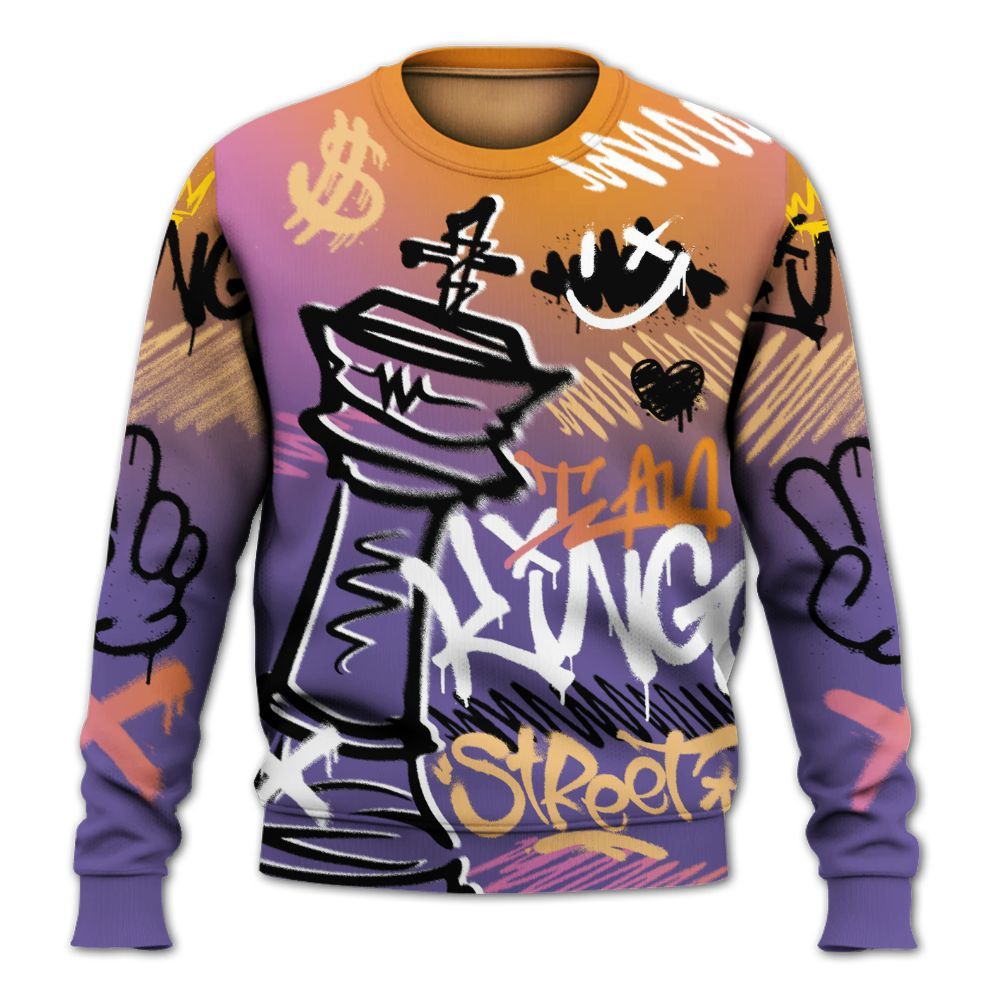 Sweatshirt To Match Book Sunset 1s - Street King Chess Streetwear All Over Print