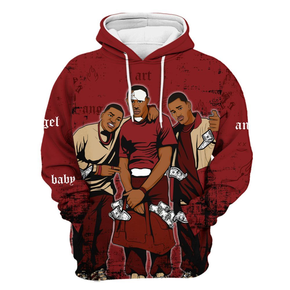 Hoodie To Match Bin 23 3s - Paid In Full Money All Over Print