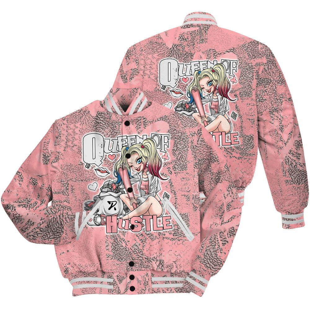 Varsity Jacket To Match Retro Wings 3s Shirt - Hustles Quiinn Heart Grunge All Over Print