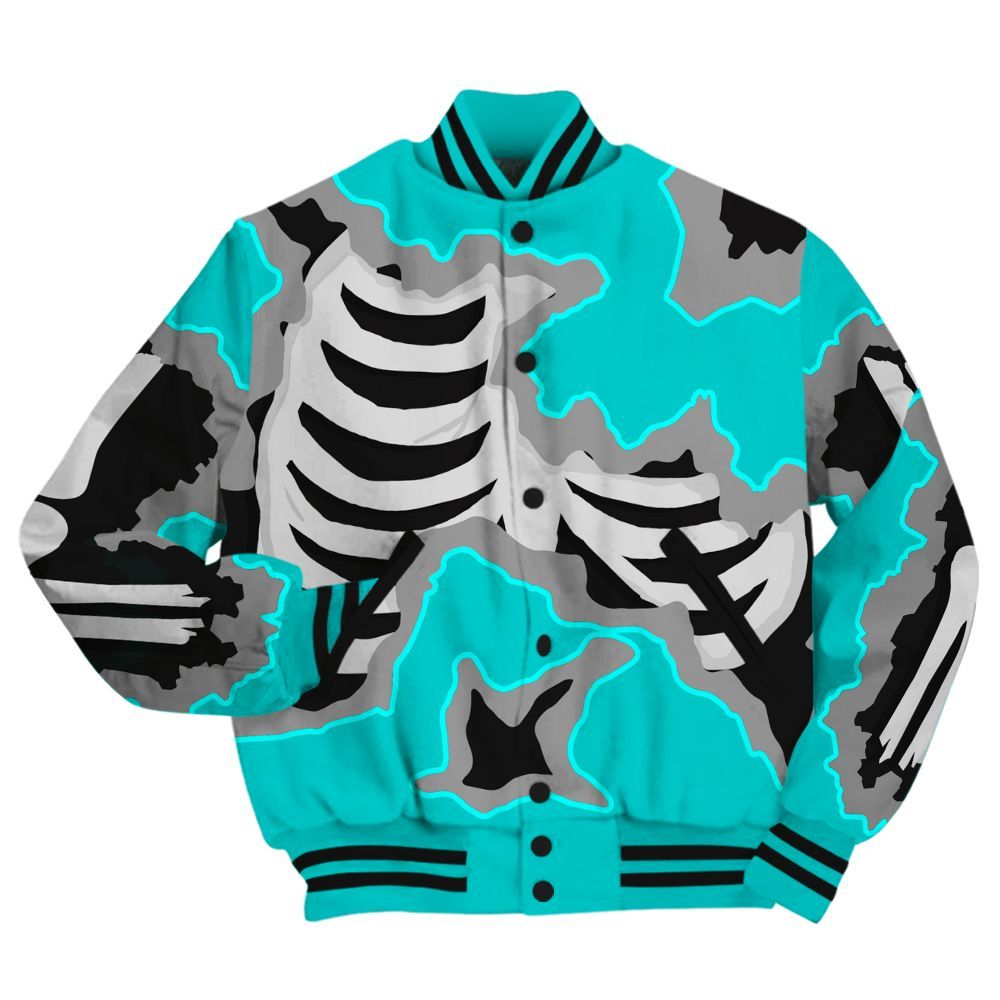 Varsity Jacket To Match Air Griffey Max 1 Freshwater - Hard Feeling Graphic Heart Break All Over Print