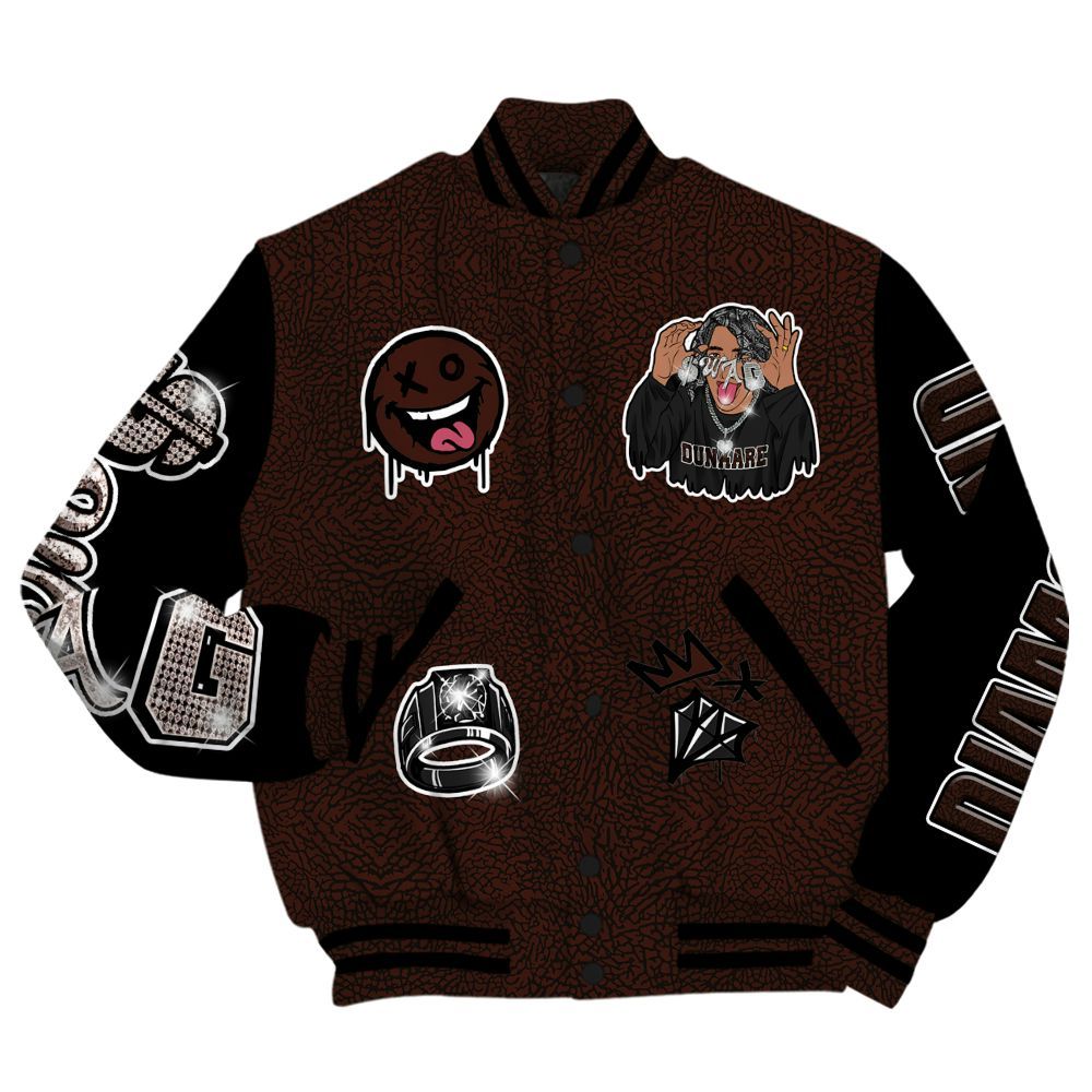 Varsity Jacket To Match Air Force 1 Low Halloween Skull 2024 - Pressures Makes Varsity Jacket To Match All Over Print