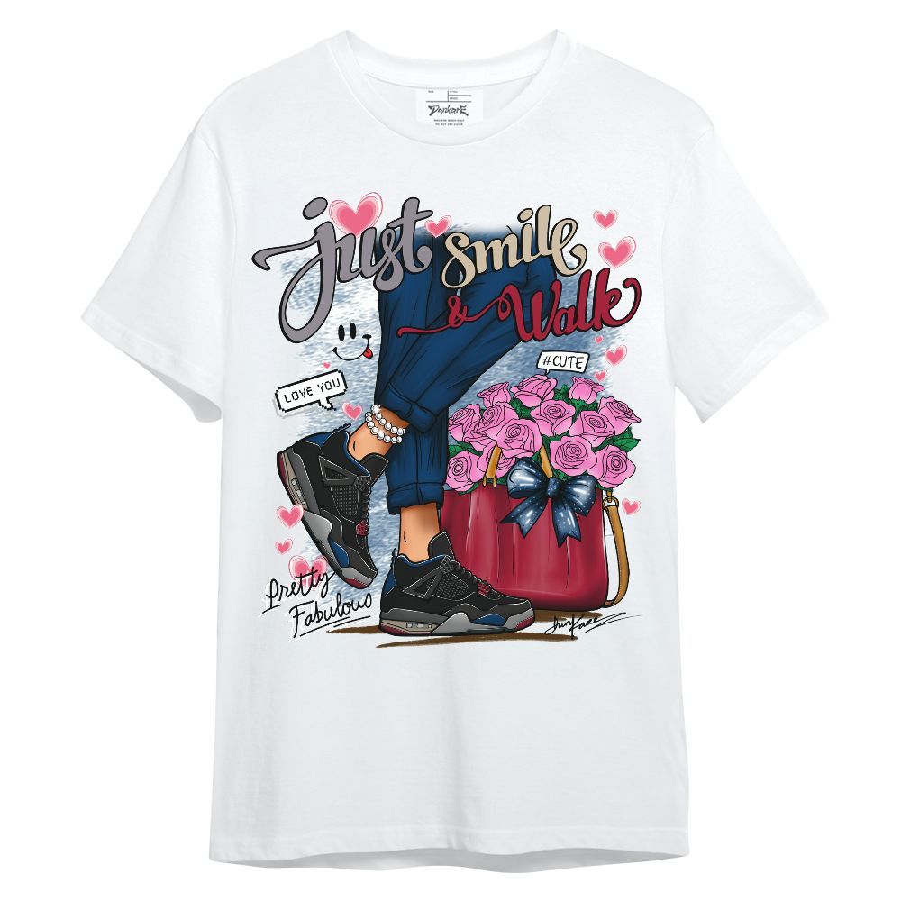 Shirt To Match Rare Air 4s - Just Smile Shoes Walk Graphic