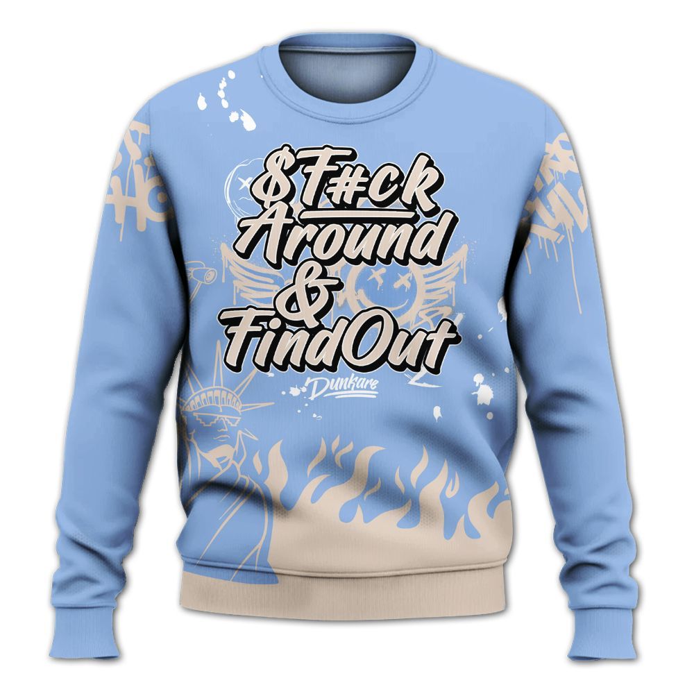 Sweatshirt To Match Air Max 1 Royal Pulse - Graphic Fck Around Find Out All Over Print