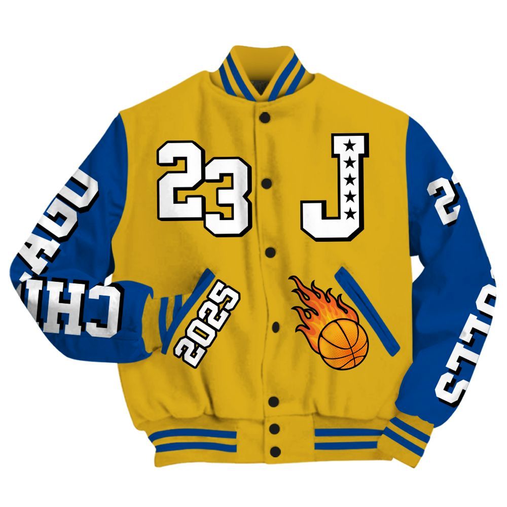Varsity Jacket To Match High Laney 1s - Chicago 23 Basketball All Over Print