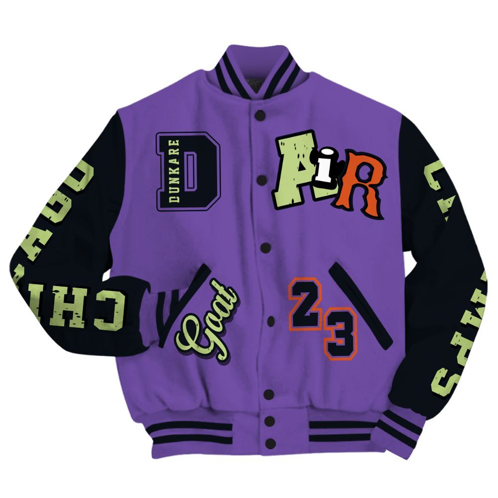 Varsity Jacket To Match Canyon Purple 4s - AIR Number 23 GOAT All Over Print