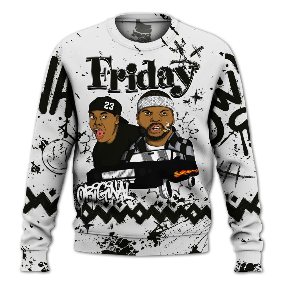 Sweatshirt To Match Baroque Brown 12s - Friday Sneaker Crayon All Over Print