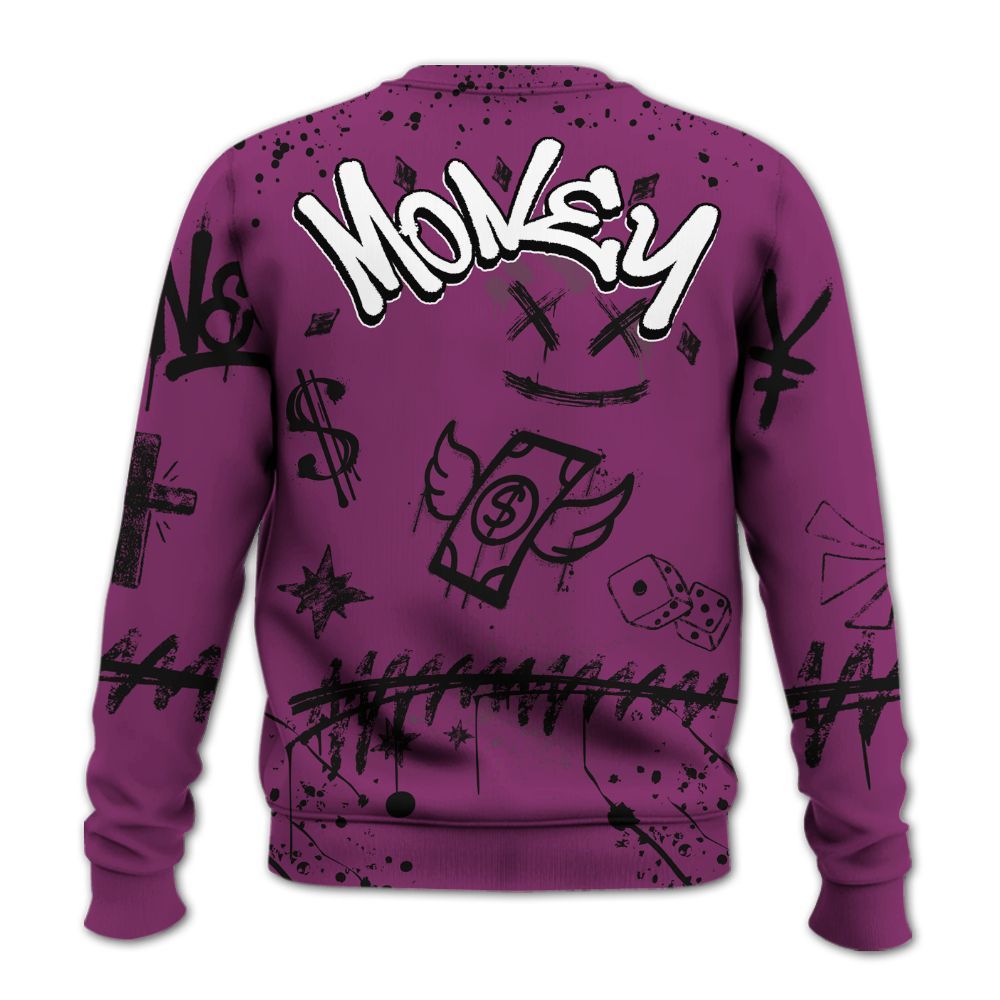 Sweatshirt To Match Air Max Sunder Gore Tex Bold Berry - Everybody Paid In Full Crayon All Over Print