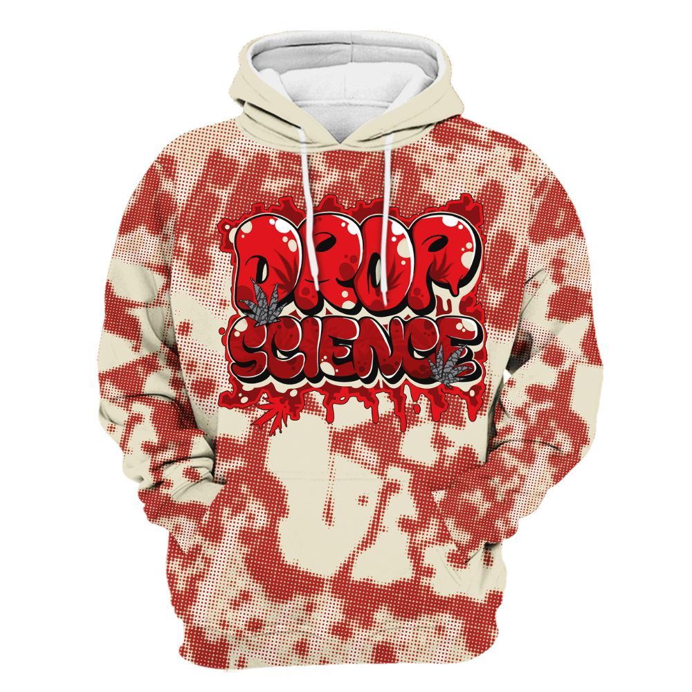 Hoodie To Match Cement Grey 3s - Drop Science Street All Over Print