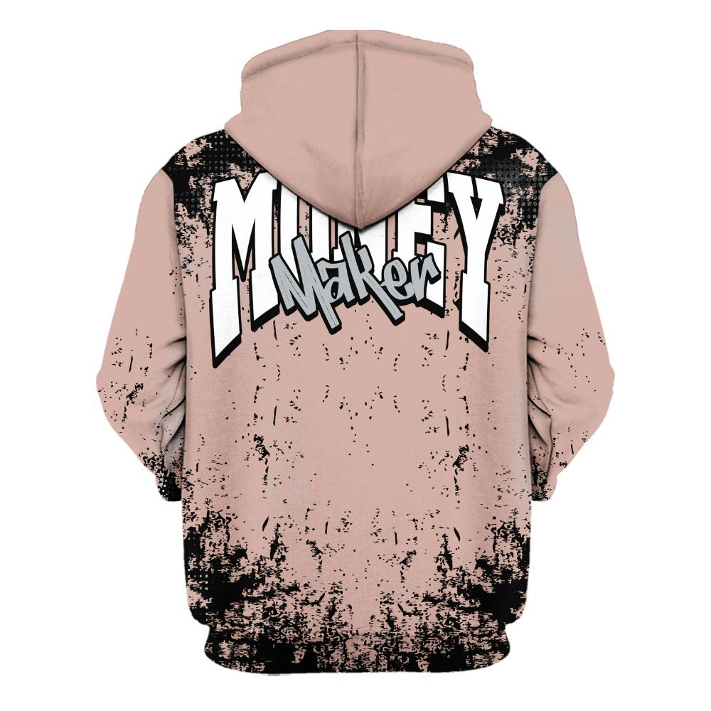 Hoodie To Match Air Force Low 1 Arctic Orange - Move In Silence Money Street Retro All Over Print