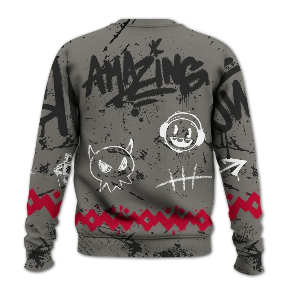 Sweatshirt To Match Shadow 2025 10s Shirt, Friday Sneaker Crayon All Over Print