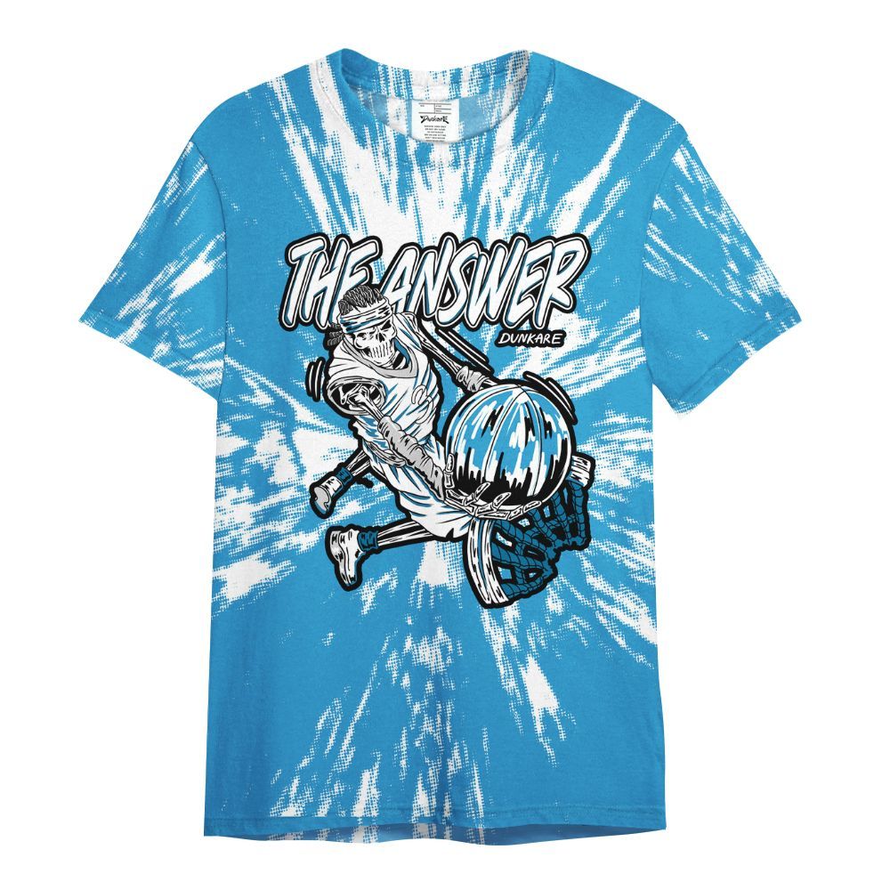 Shirt To Match Powder Blue 9s - The Answer Skeleton Luxury All Over Print